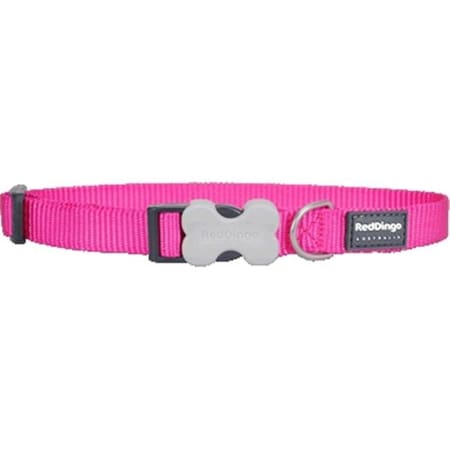 Red Dingo DC-ZZ-HP-ME Dog Collar Classic Hot Pink; Medium